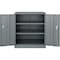 Global Industrial Counter Height Storage Cabinet, 42 in H, 36 in W, Gray 269871GY - alternate 4